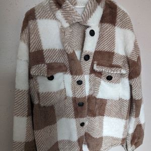 Plaid Sherpa Jacket